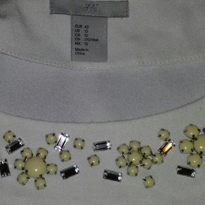 White/ivory h&m 3/4 sleeve blouse